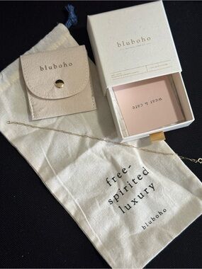 bluboho 14k gold infinite inseparable anklet